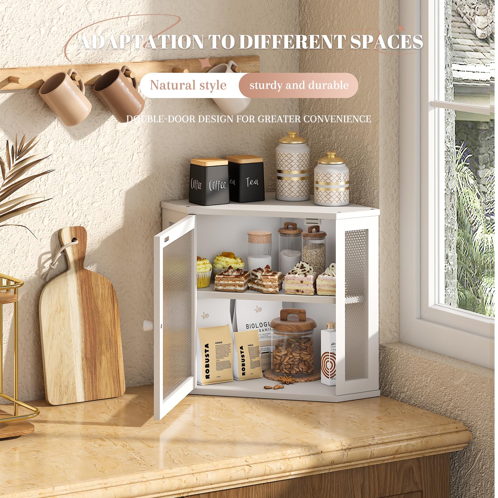 STDDRE panera de doble capa para almacenamiento organizado.