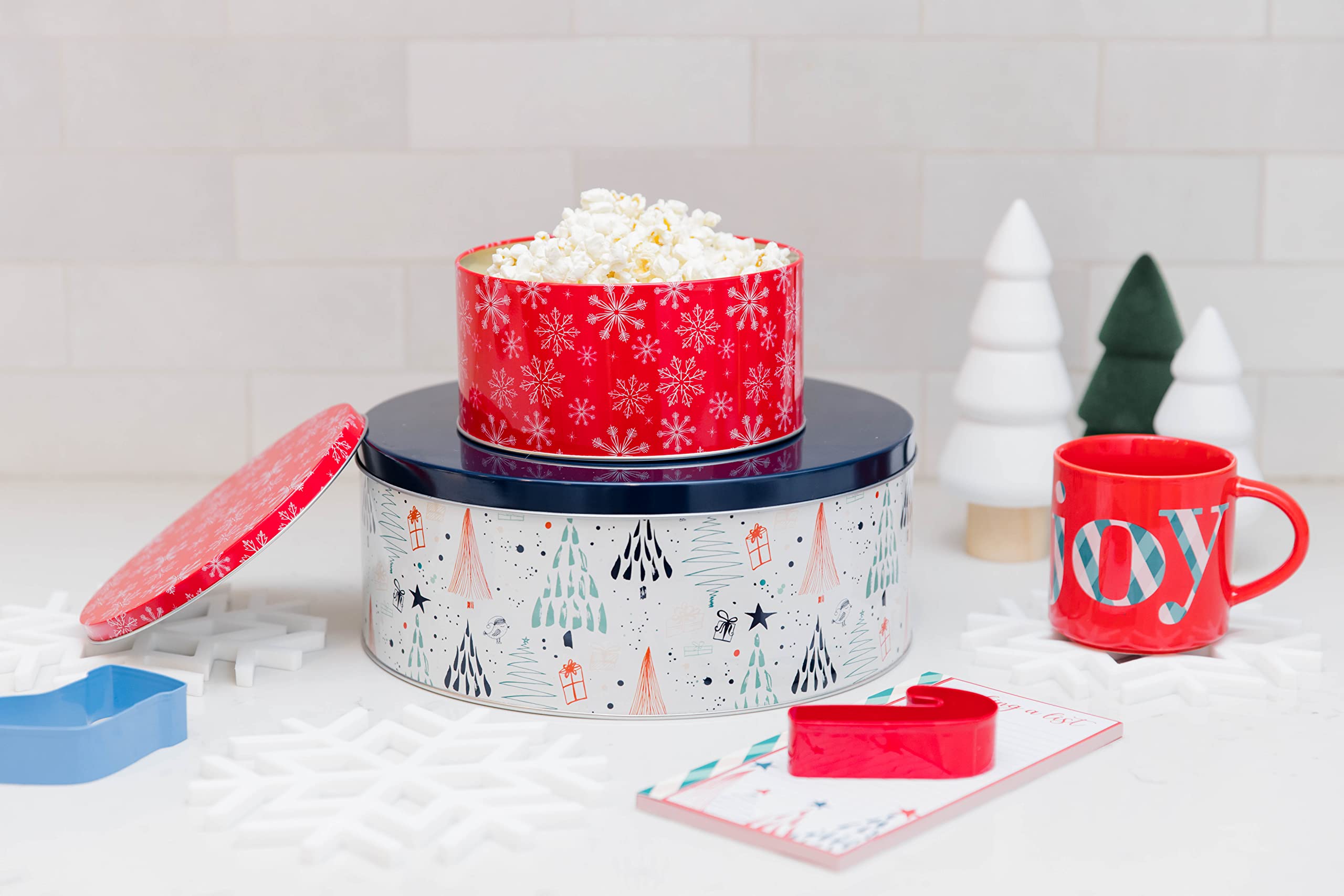 Steel Mill & Co lata para regalo navideño, ideal para galletas