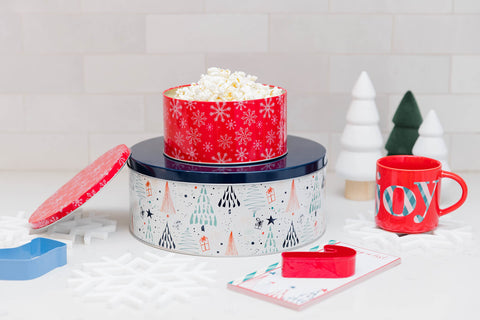 Steel Mill & Co lata para regalo navideño, ideal para galletas