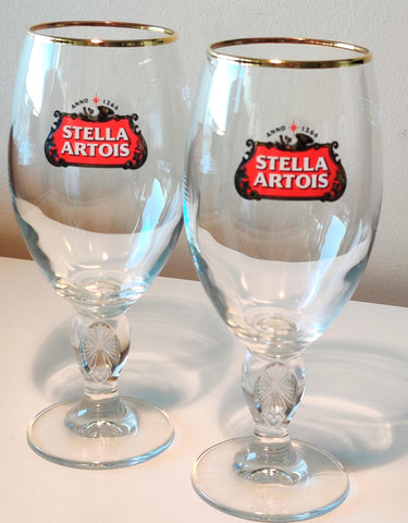 Copa Stella Artois Original en 2-pack para degustar cerveza con estilo.