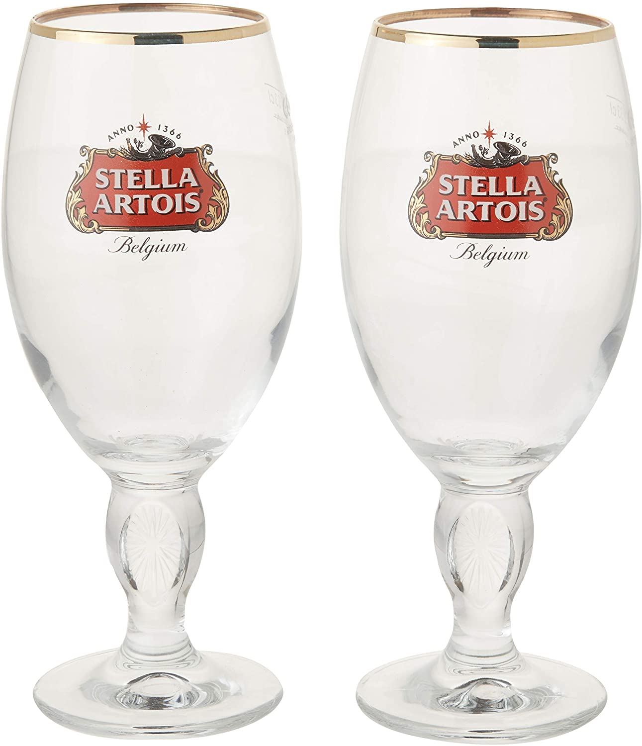 Caliz Stella Artois con aro estrella y capacidad de 500 ml, para disfrutar del aroma distintivo.