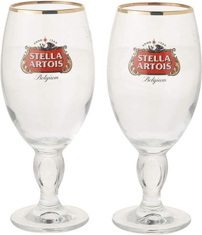 Caliz Stella Artois con aro estrella y capacidad de 500 ml, para disfrutar del aroma distintivo.