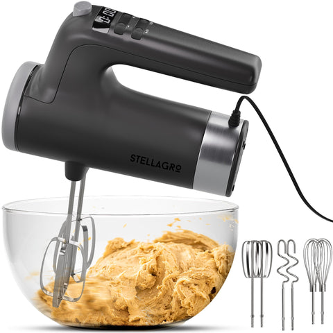 Batidora de mano Stellagro con motor 350 W para mezclas suaves y consistentes.