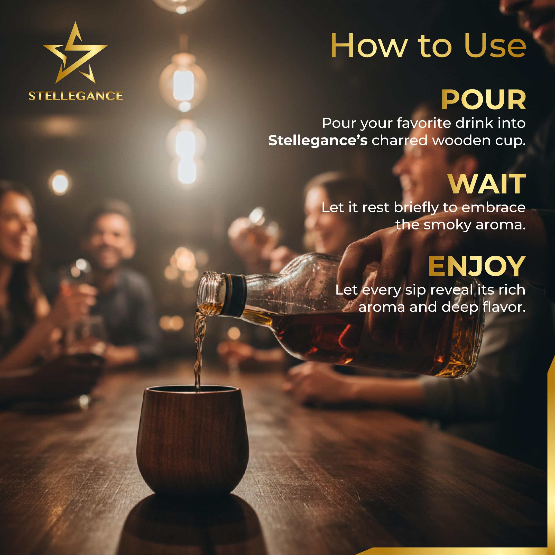 Regalo premium STELLEGANCE para amantes del whisky, opción única para hombres.