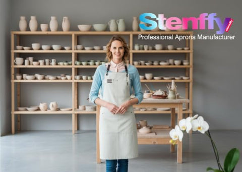Delantal Stenffy para uso diario en casa, cocina y taller.