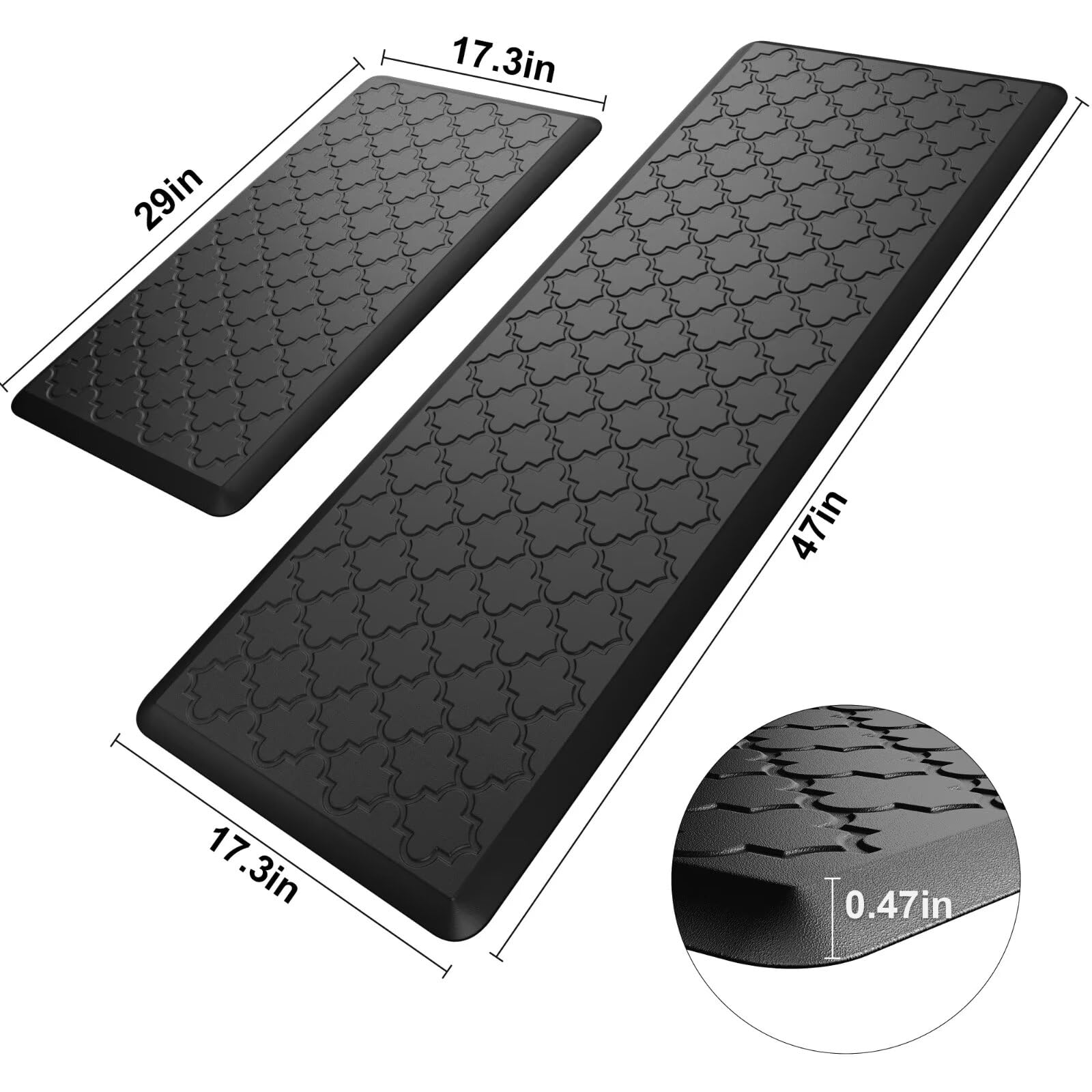 Stepaura alfombra antideslizante para cocina en piso resistente.