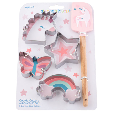 Cortadores de galletas unicornio de Stephen Joseph para galletas divertidas en familia.
