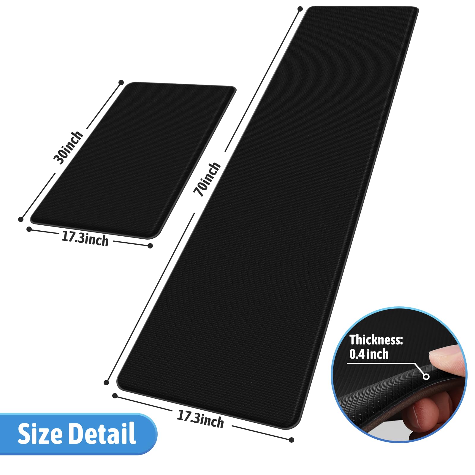 Alfombra StepLively con textura frontal para mayor tracción.