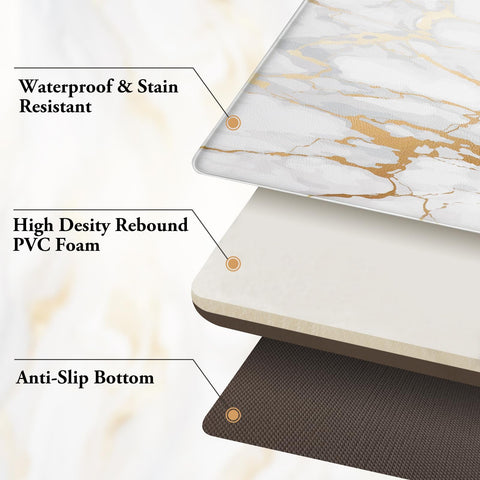 StepLively felpudo de cocina con base antideslizante, ideal para superficies lisas