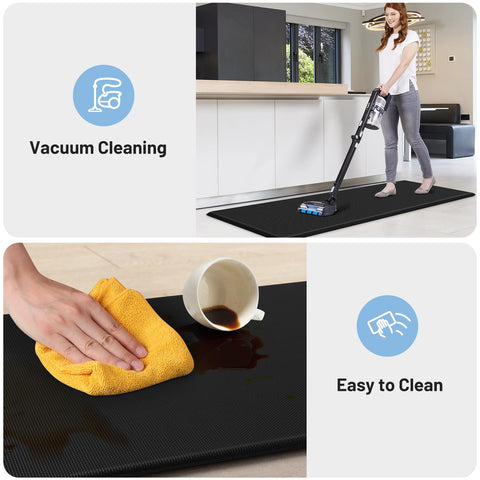 StepLively tapete de cocina de fácil limpieza para limpiar rápido.