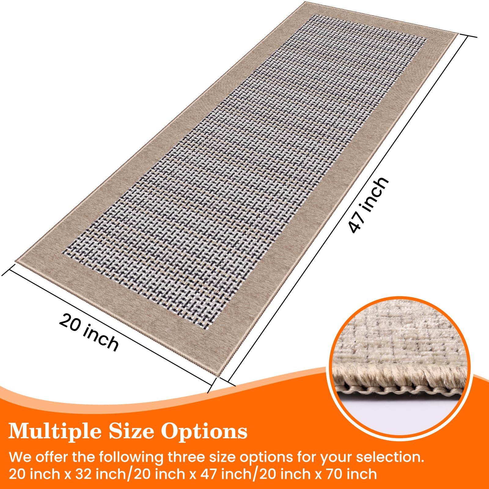 StepRite alfombra cocina absorbente chenille caqui ideal para secar pies.