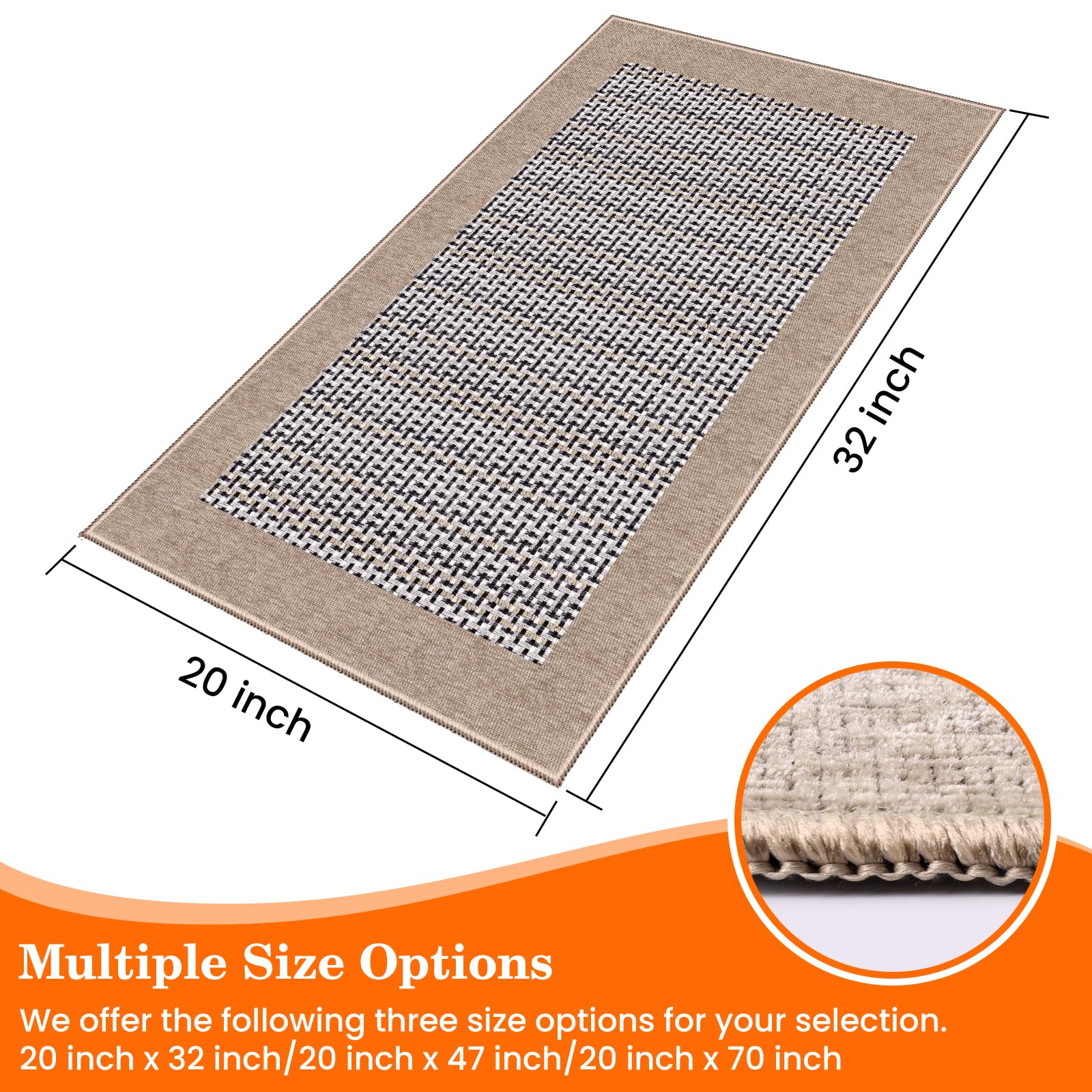 StepRite Alfombra absorbente de chenille para la cocina