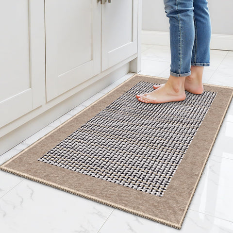 StepRite Alfombra cocina-antideslizante 32x20 khaki para seguridad