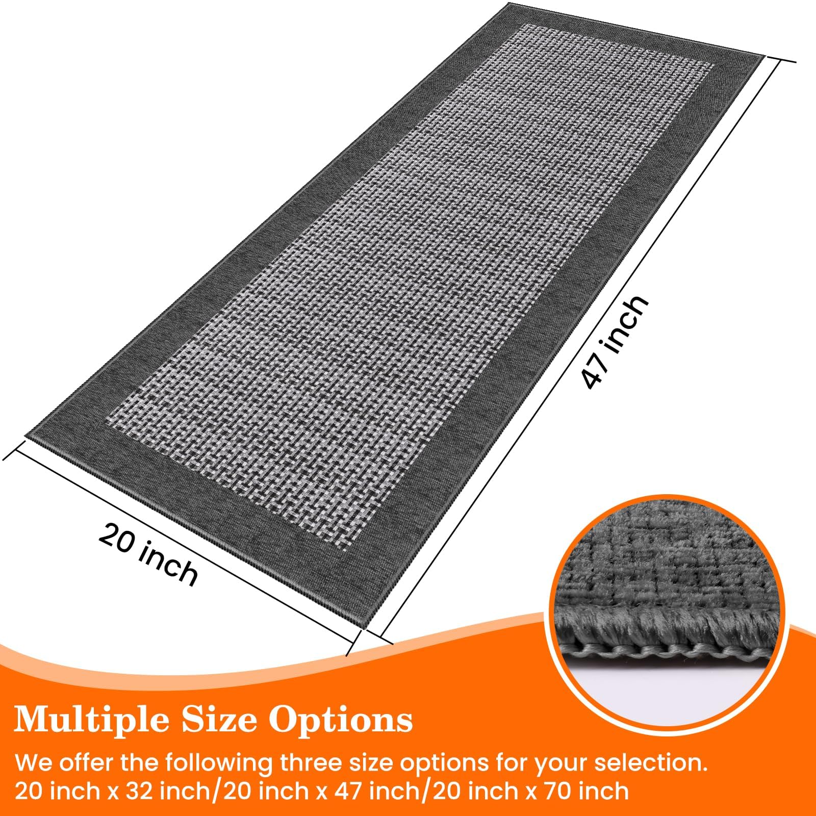 StepRite alfombra de chenille absorbente para cocina y entrada