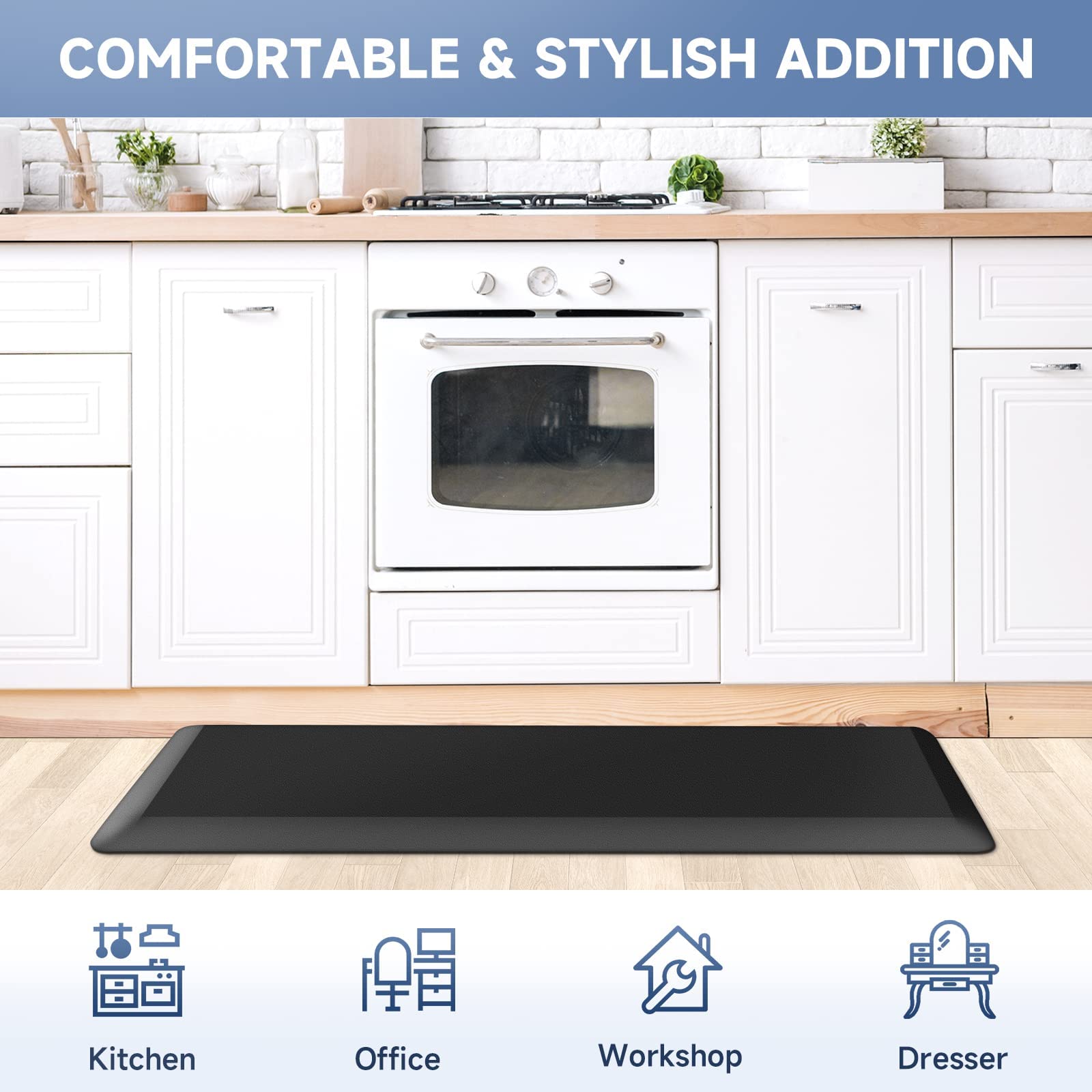 StepRite, diseño versátil, adecuado para cocina y oficina.