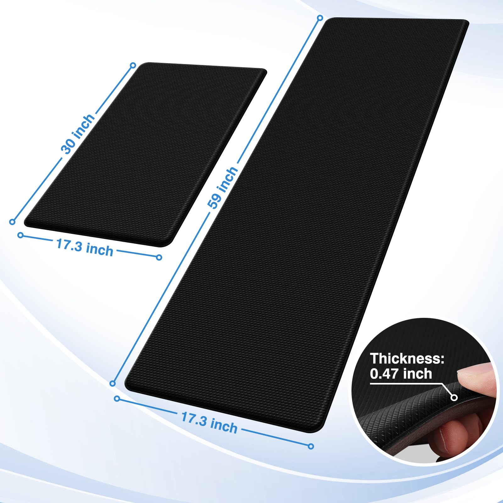 StepRite alfombrilla con espesor de 12 mm para confort al estar de pie