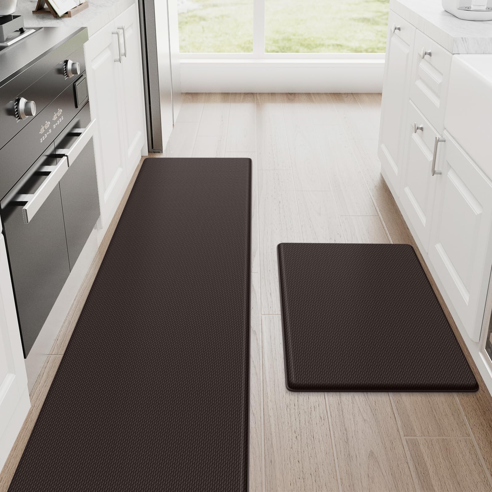 StepRite alfombra antifatiga para cocina con acolchado para comodidad prolongada.