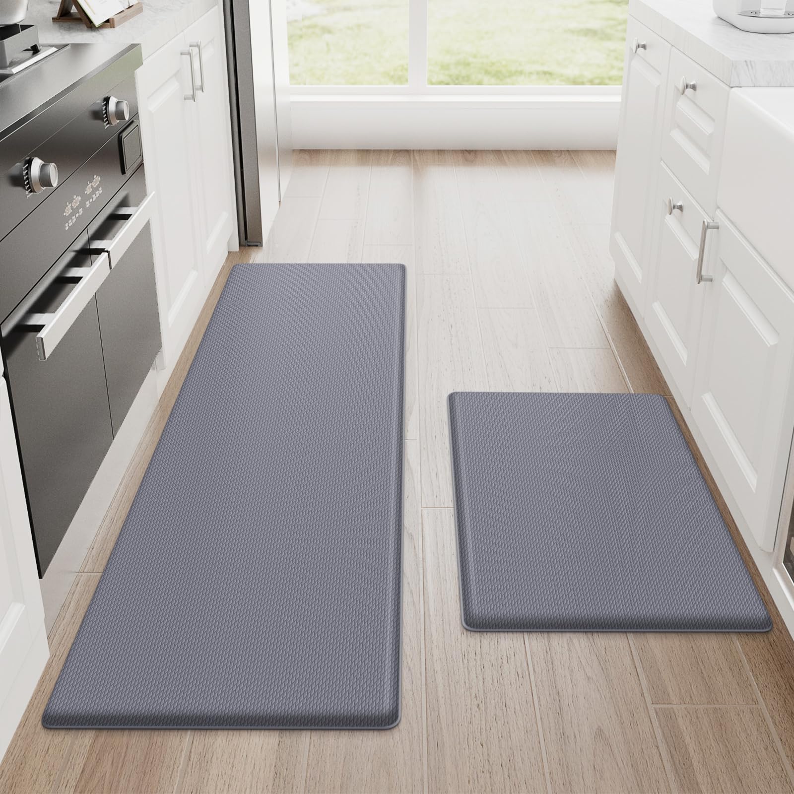 StepRite almohadilla anti-fatiga para cocina, comodidad prolongada al cocinar.