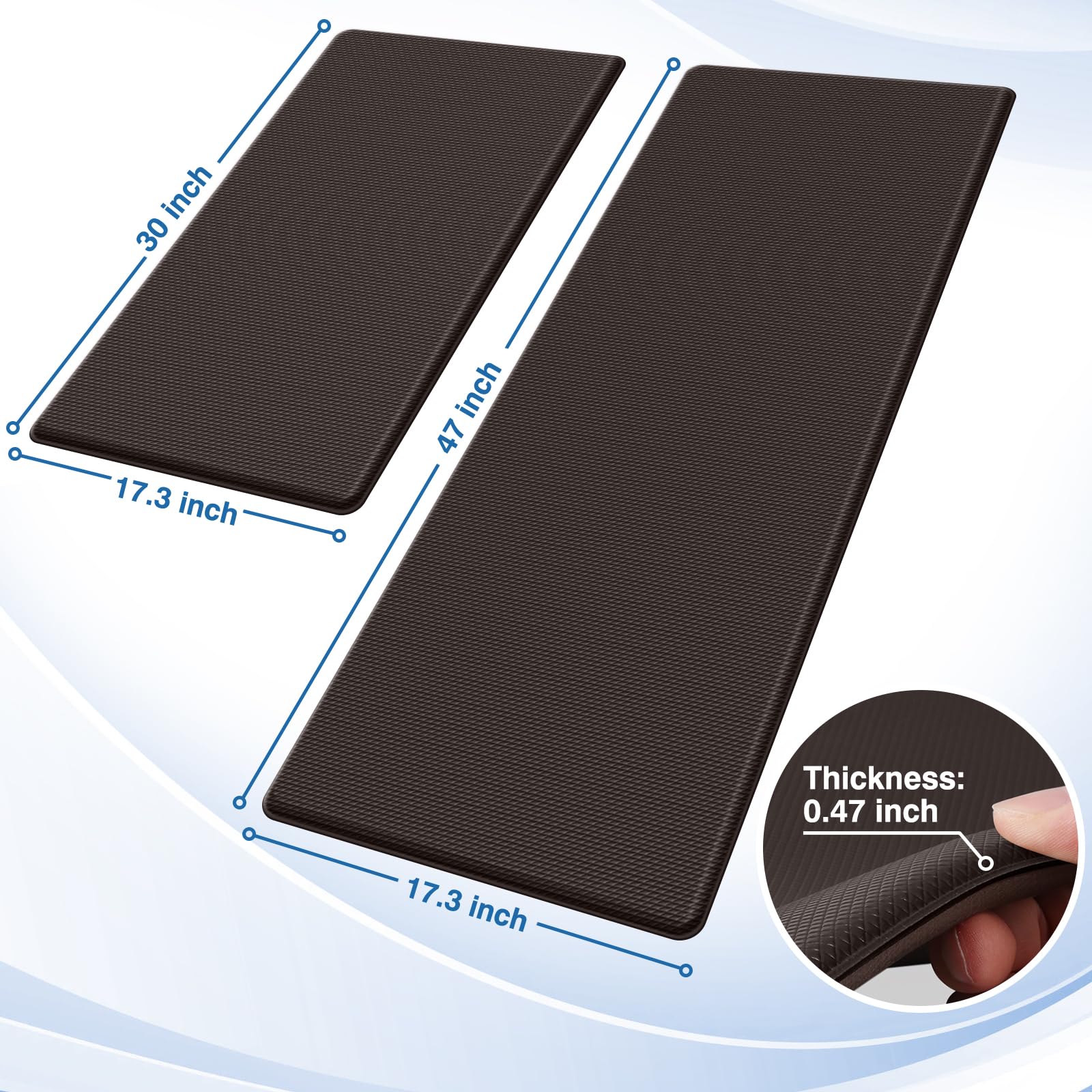 StepRite alfombrilla anticansancio para cocina, base antideslizante para seguridad