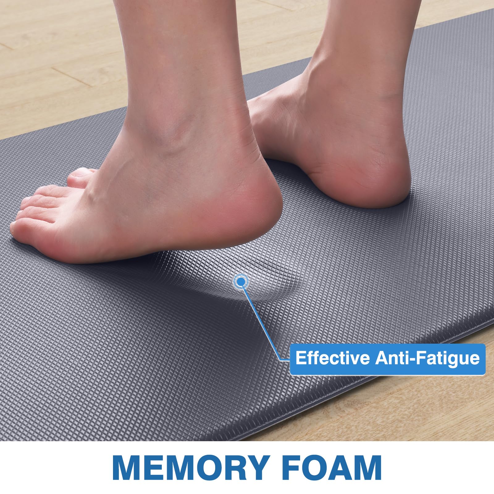 Diseño ergonómico StepRite brinda confort al estar de pie