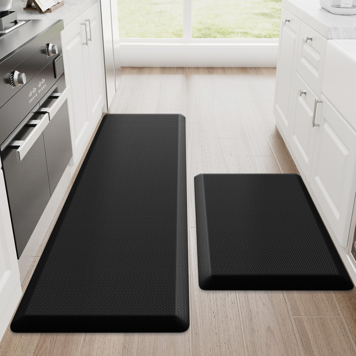 StepRite Alfombras de cocina dos piezas anti-fatiga para mayor comodidad.