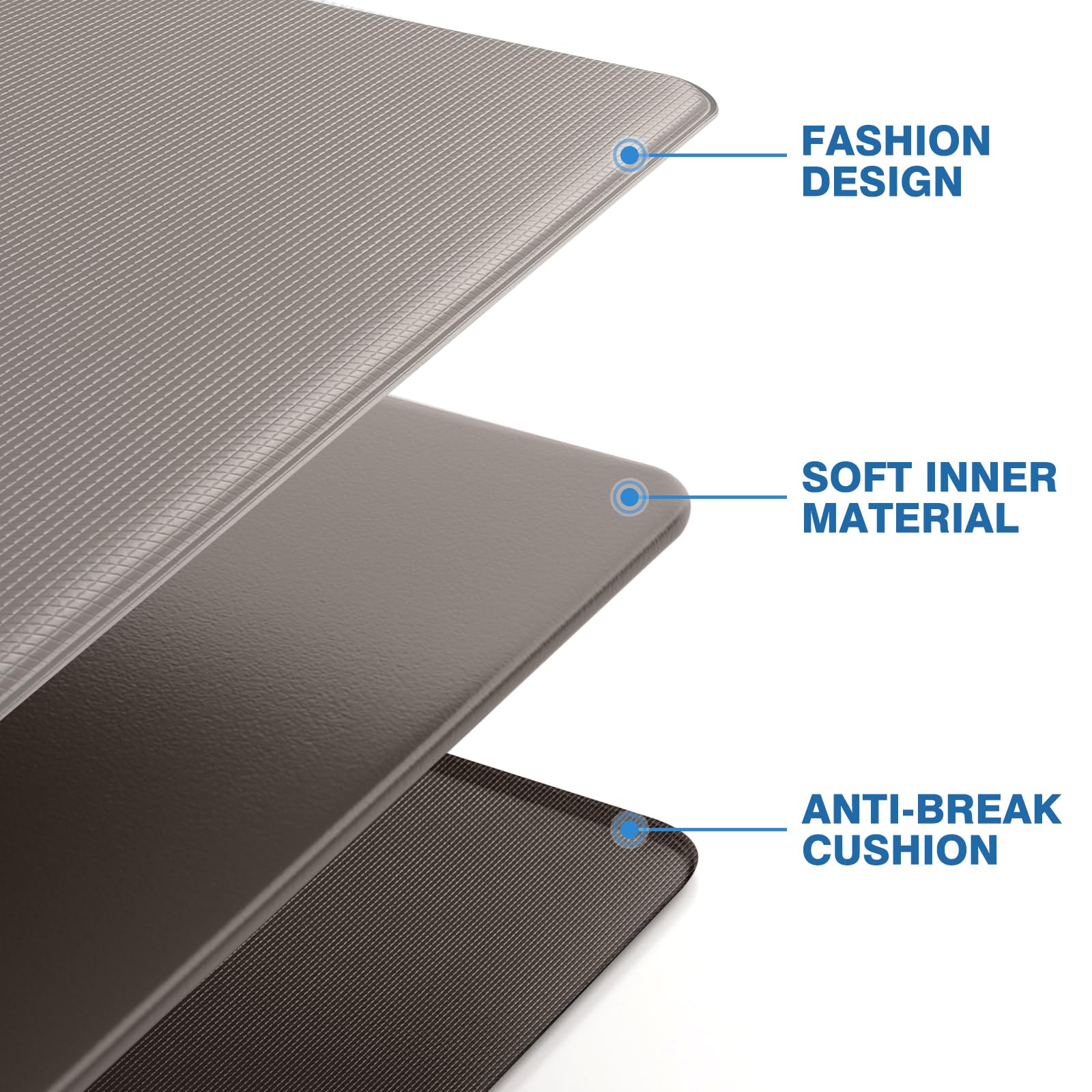 StepRite Manta material premium mantiene su forma y soporte