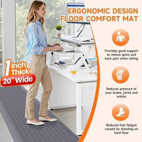 StepRite ideal para pie cansado durante comidas o trabajo en escritorio