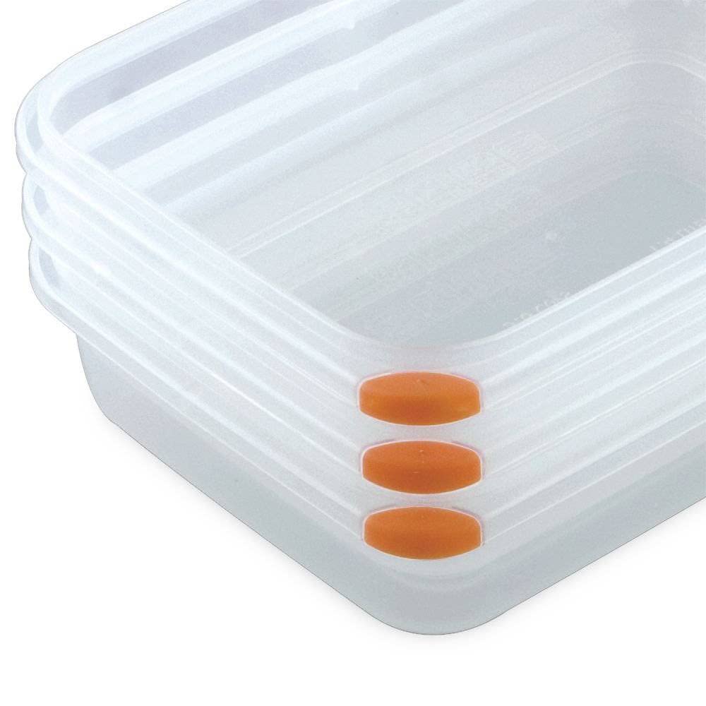 Sterilite contenedor rectangular para almacenamiento seguro en nevera o despensa
