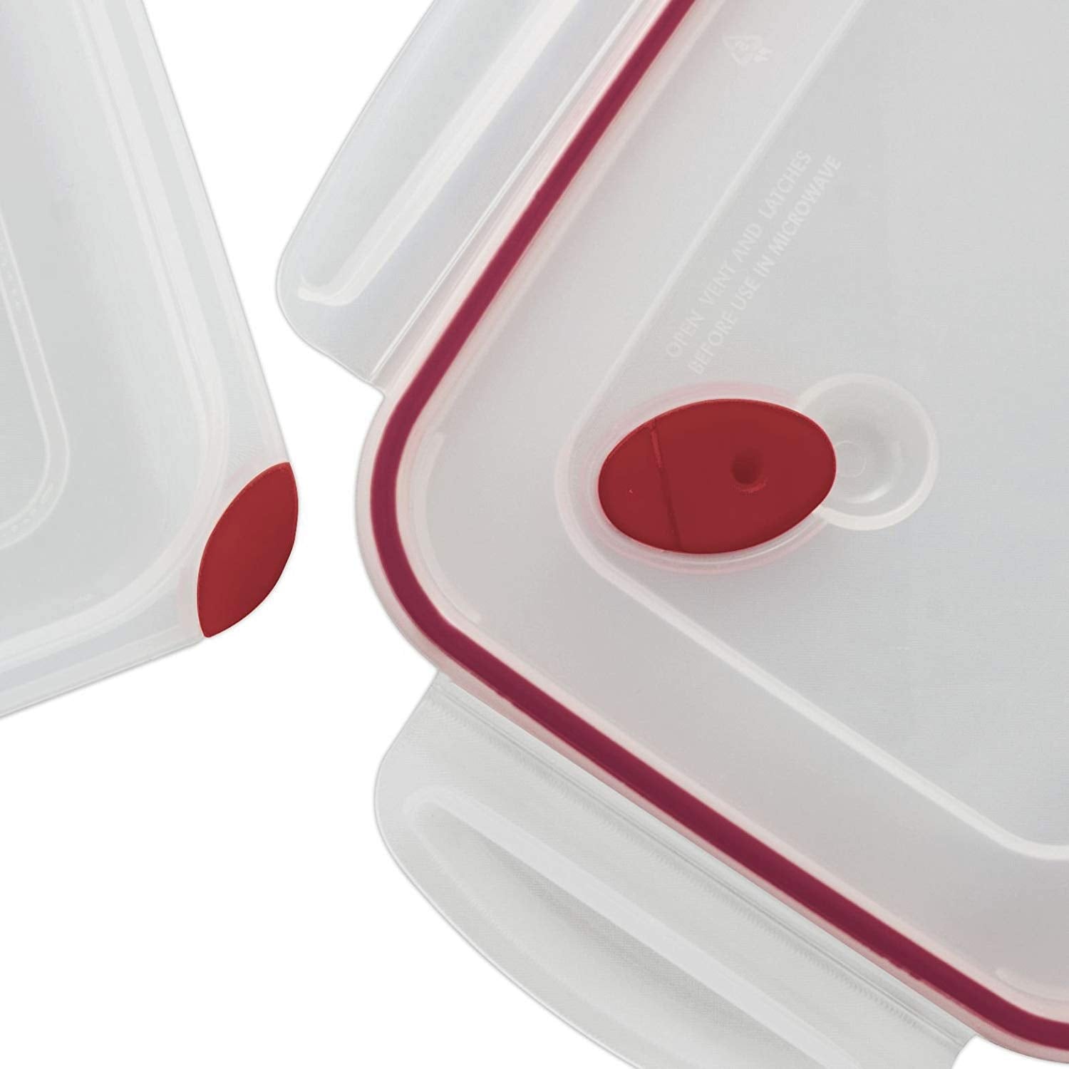Sterilite Ultra-Seal tapa con 4 pestillos, cierre hermético para evitar fugas.