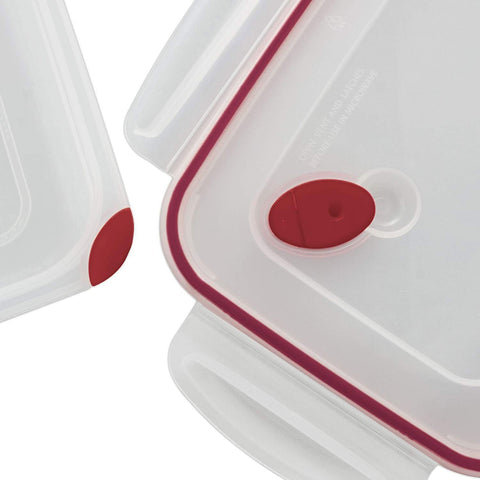 Sterilite Ultra-Seal tapa con 4 pestillos, cierre hermético para evitar fugas.