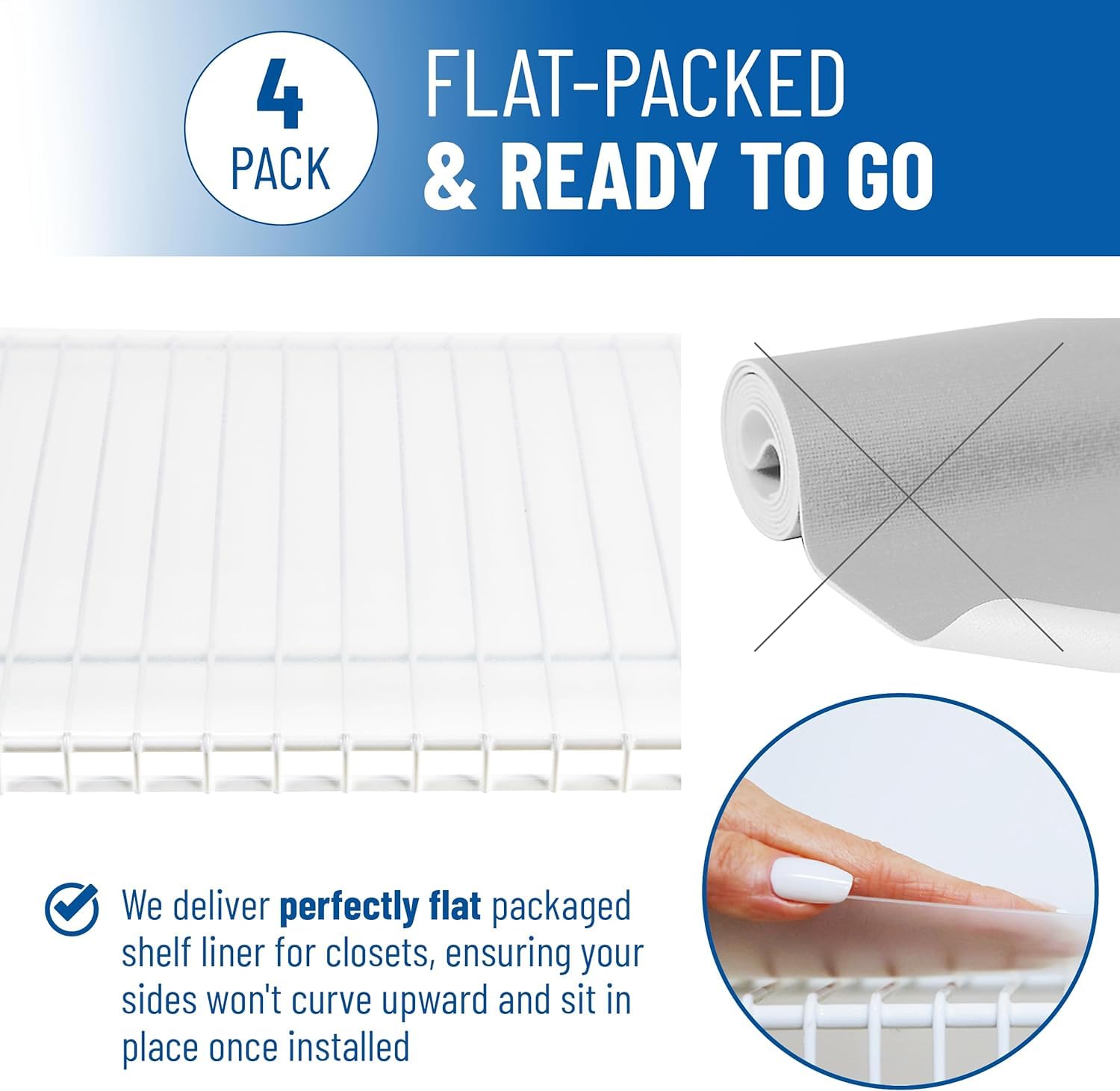 Sterling Shelf Liners calibre 30 para mayor durabilidad.