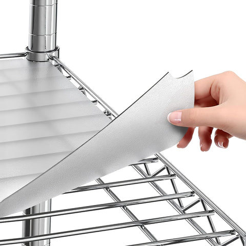 Sterling Shelf Liners cubiertas para estantería de alambre 18x48, protegen contra derrames y facilitan la limpieza