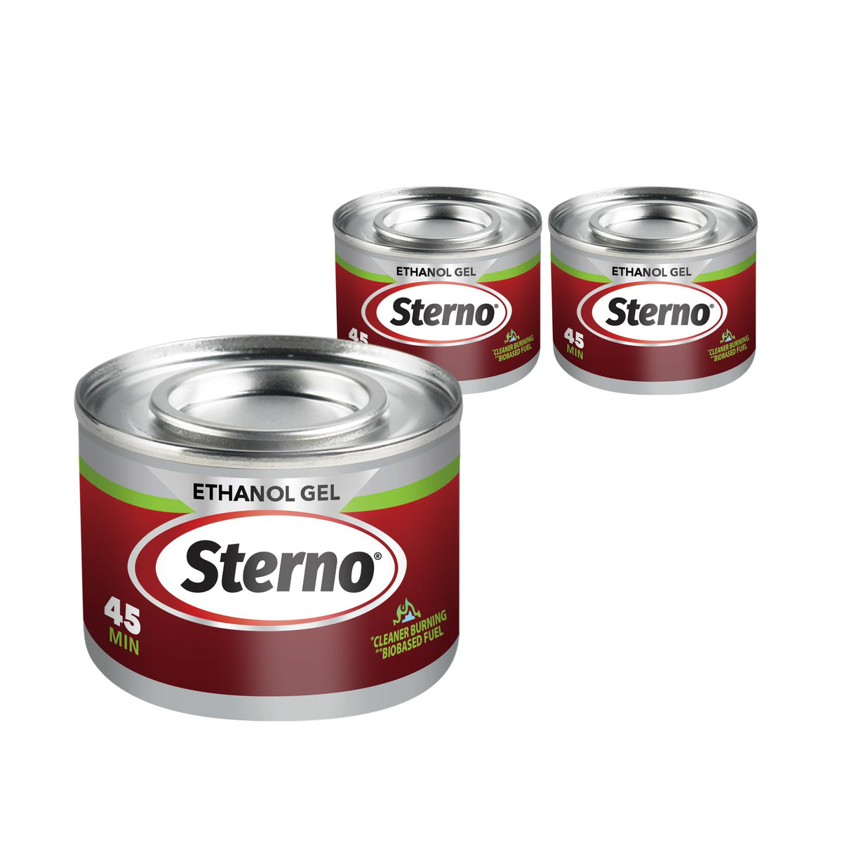 Sterno calentamiento en lata de gel de etanol para 45 minutos; ideal para buffets.