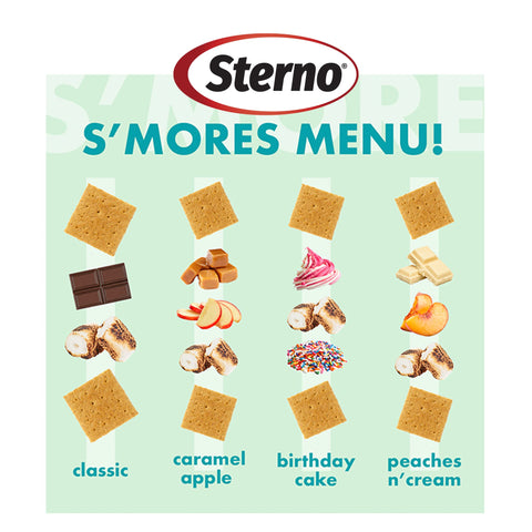 Sterno S'mores Maker Jr en patio mostrando portabilidad y conveniencia al aire libre