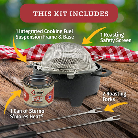 Sterno S'mores Maker Jr tenedores de acero inoxidable que facilitan asar con seguridad