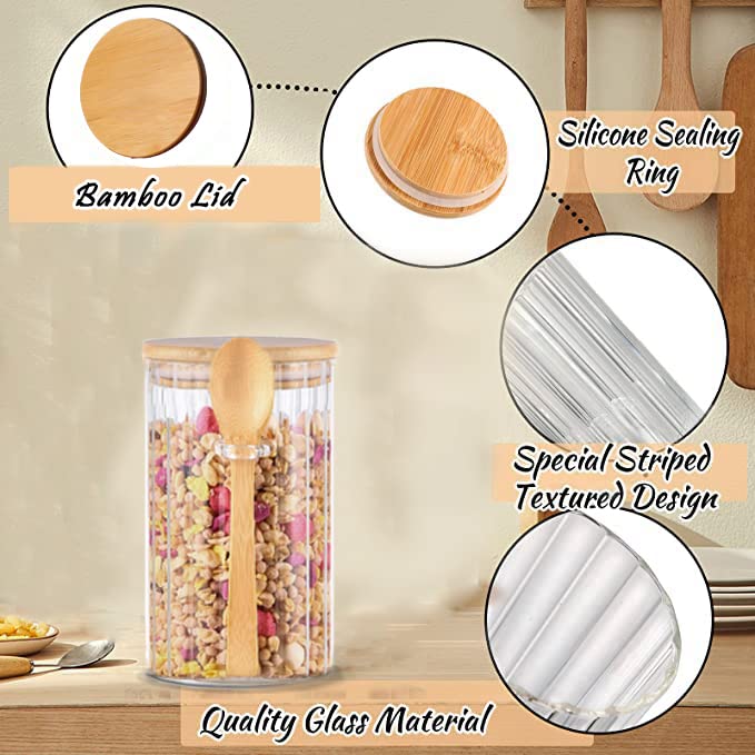 Steviieden tarro decorativo ideal para mostradores y organización de la cocina.