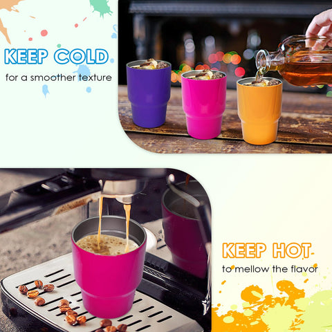 Vasos de viaje STFALI, fáciles de guardar en bolso para cualquier ocasión.