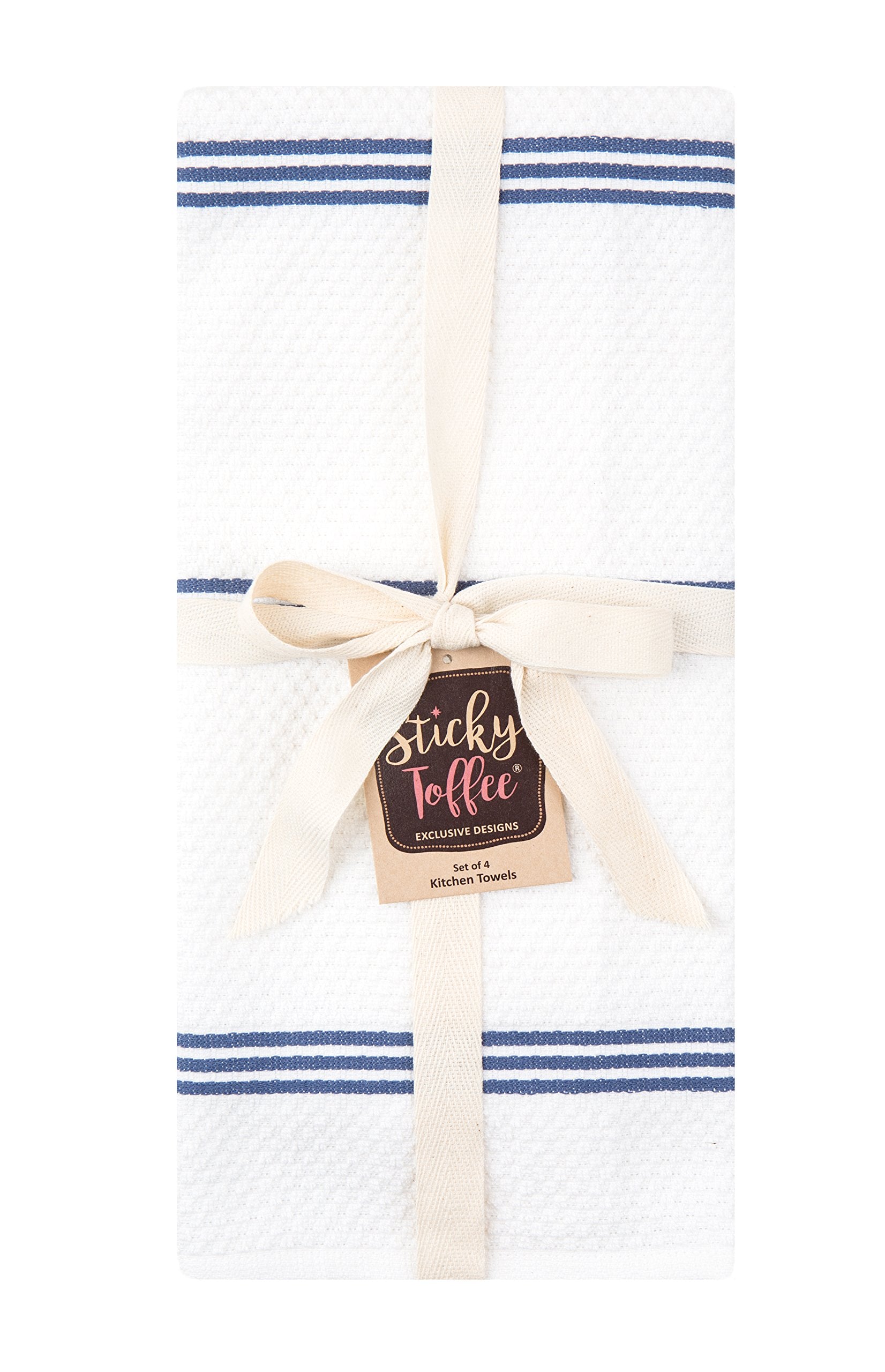 Toallas Sticky Toffee juego de 4 para secar utensilios y superficies.