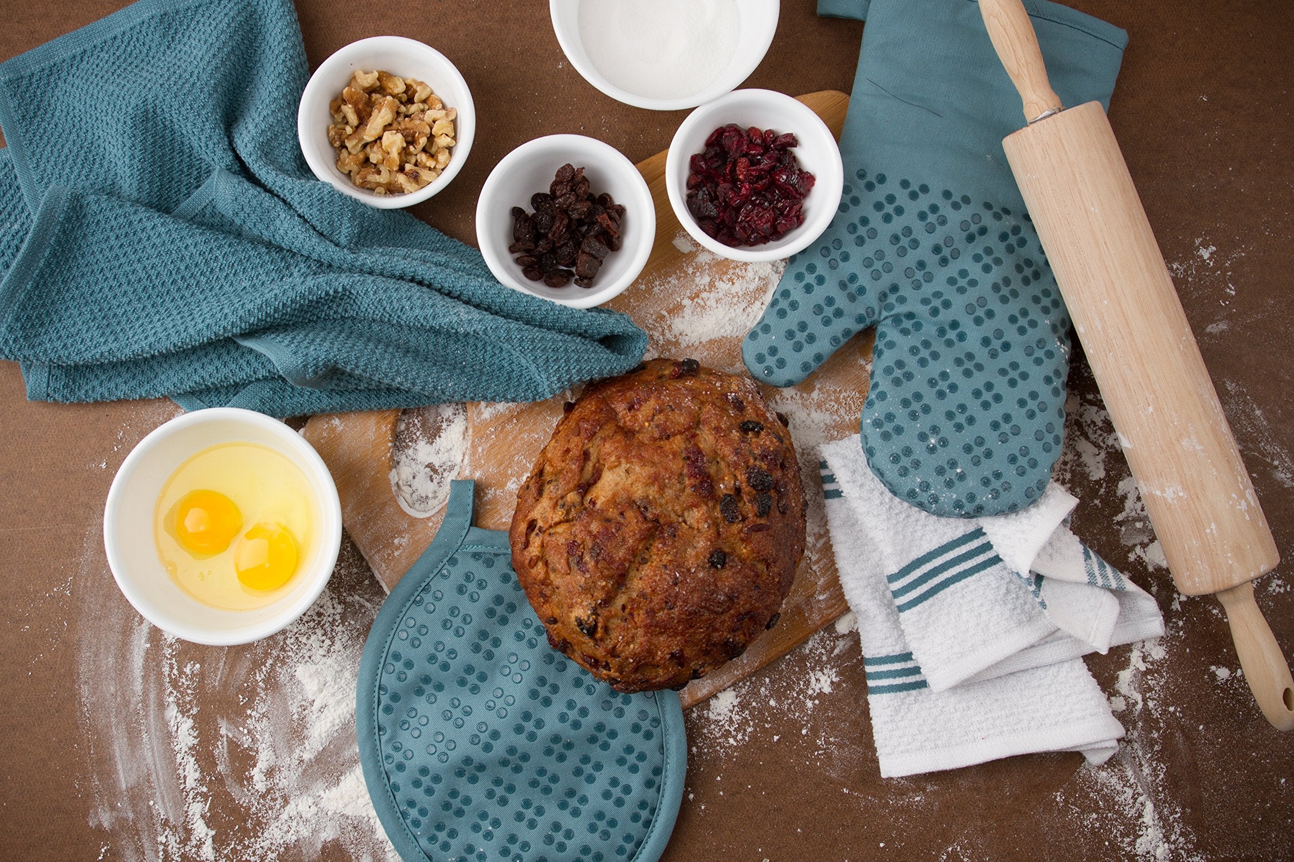 Sticky Toffee: trapos de cocina terry de 30x30 cm con gran absorbencia.