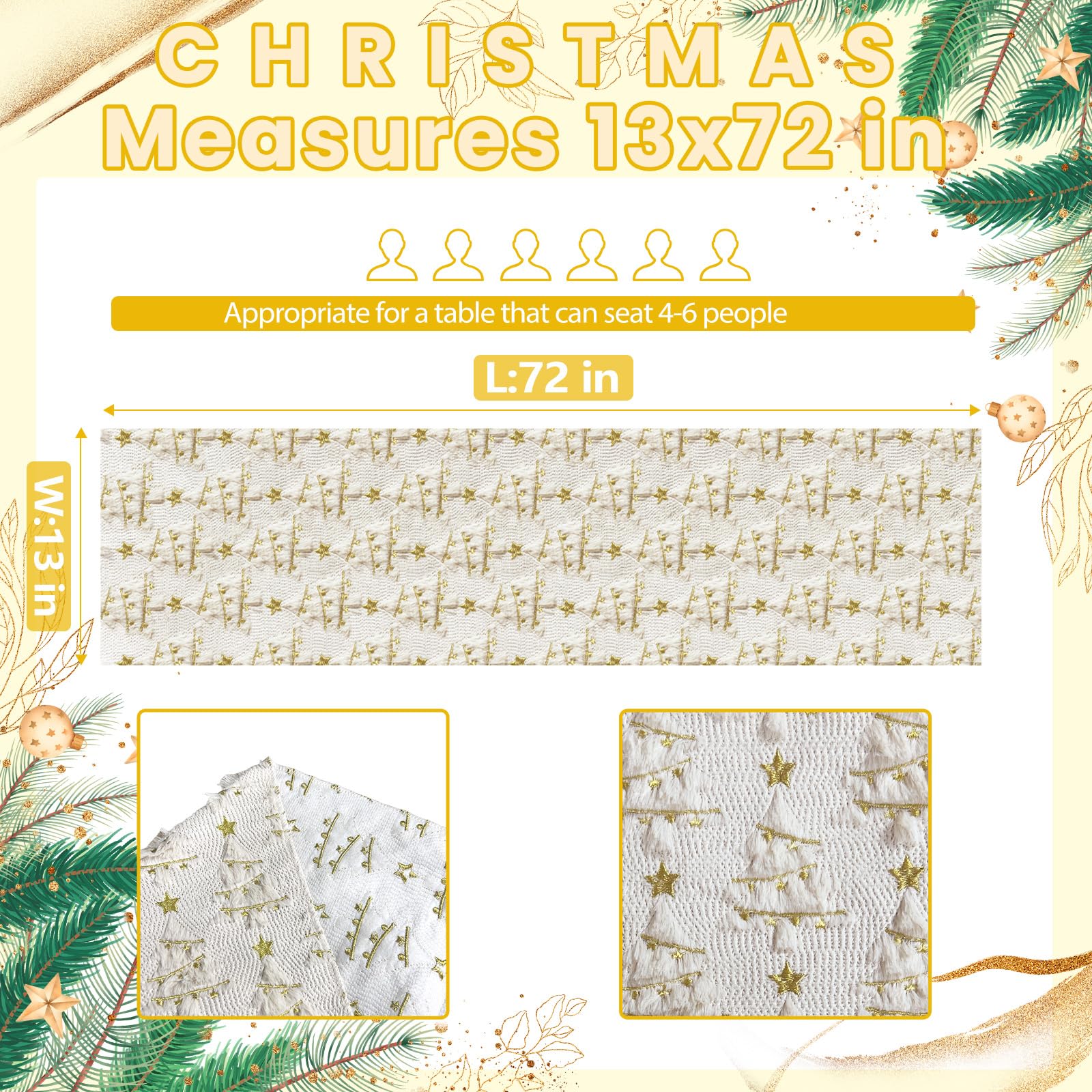 STJKRCLW diseño de árboles de Navidad beige para interiores cálidos.