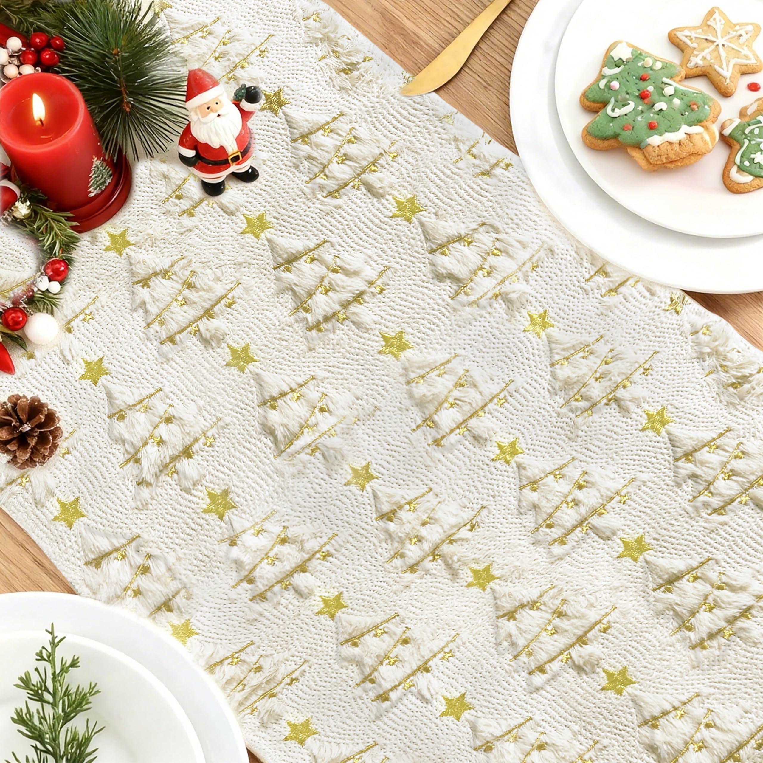 STJKRCLW tamaño 13x72 pulgadas ideal para mesas y buffets.