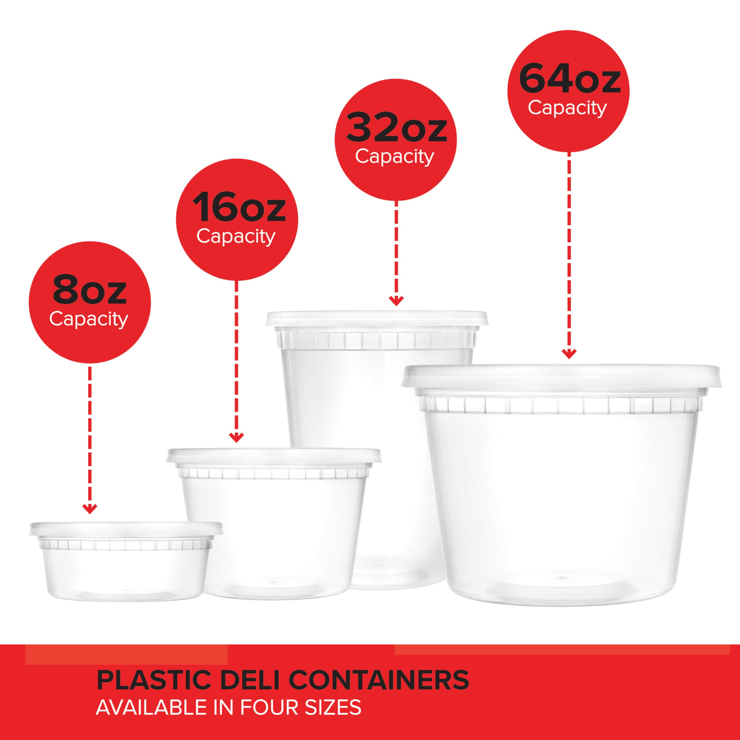 Stock Your Home 48 unidades para almacenamiento y transporte de comida