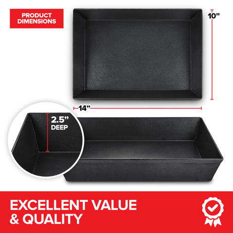 Stock Your Home: bandeja de aluminio para hornear pizza estilo Detroit de 10x14.