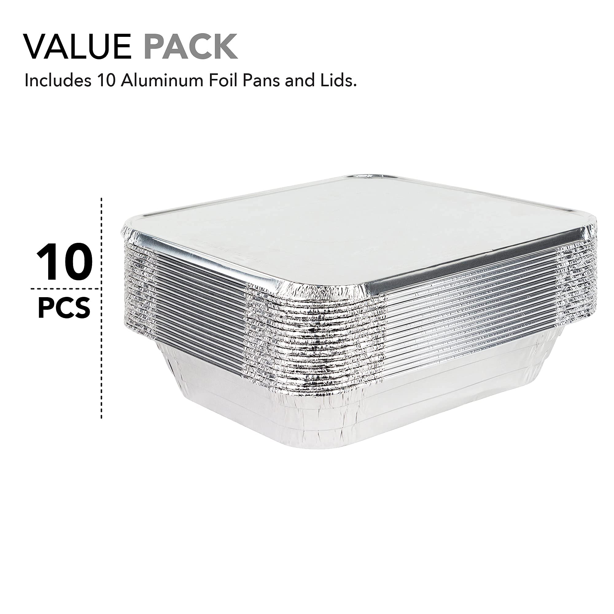 Stock Your Home: bandeja de aluminio 9x13 apta para hornear en horno tradicional.