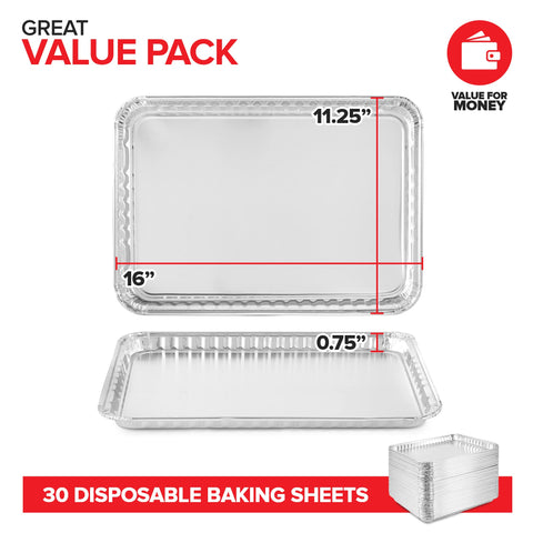 Stock Your Home bandeja para pizza de masa fina en aluminio.