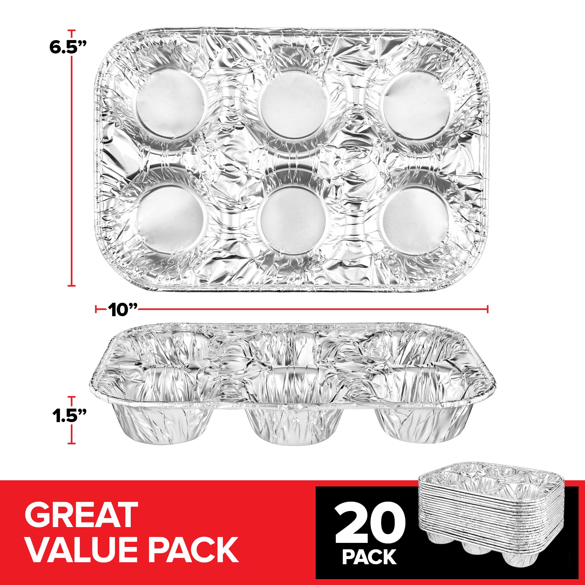 Stock Your Home: bandejas de aluminio para hornear, retención de calor para corteza dorada.