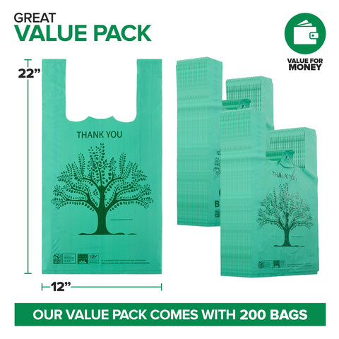 Stock Your Home bolsa eco certificada compostable para uso comercial