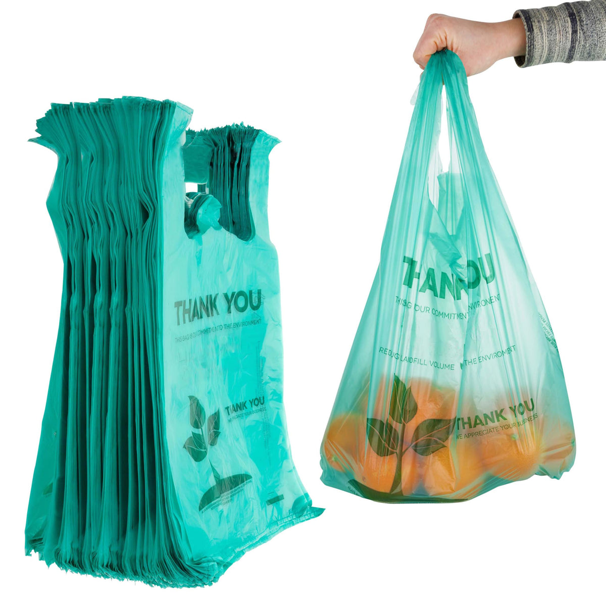 Stock Your Home bolsas ecológicas con asa para compras rápidas