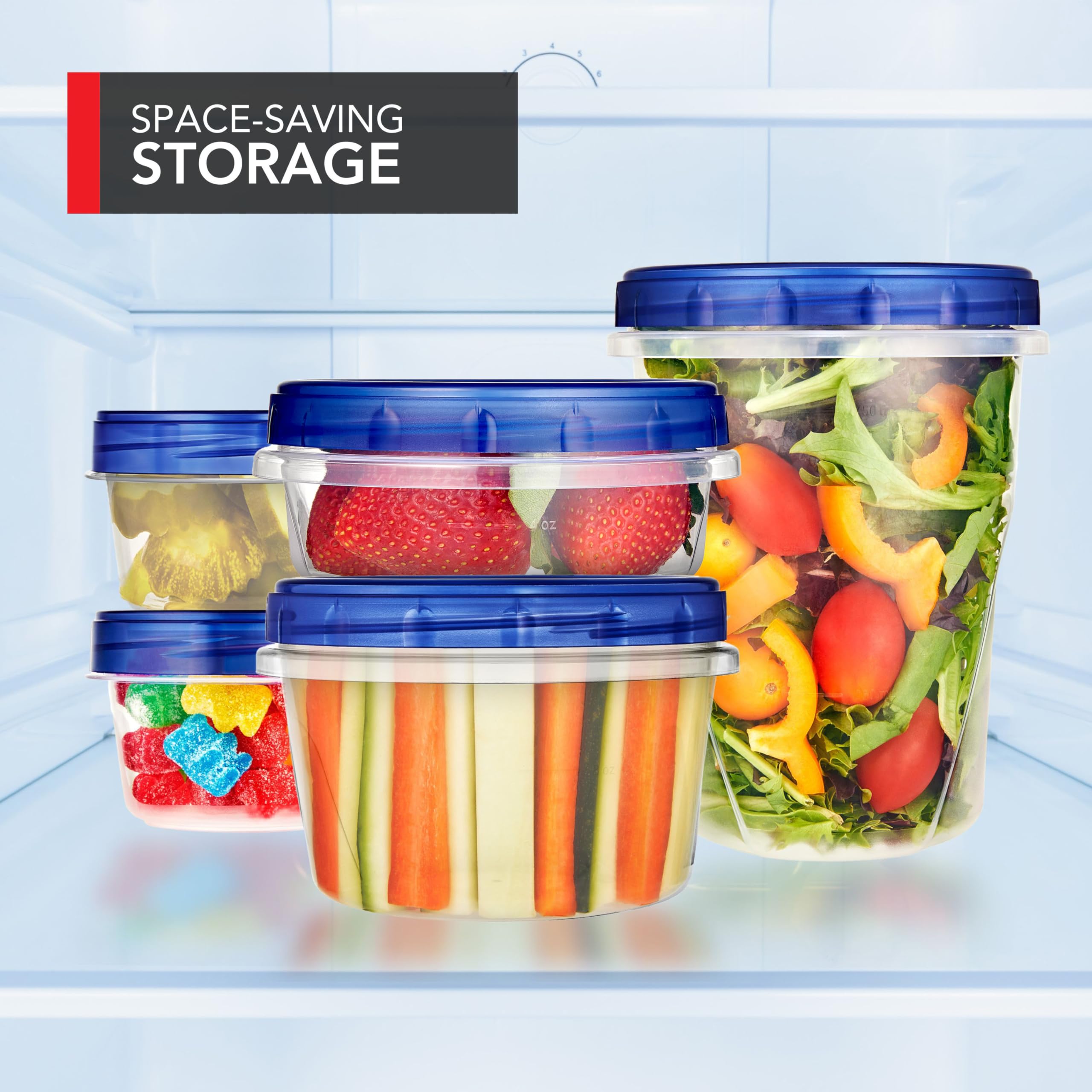Stock Your Home cierres herméticos y tapas roscadas para transporte limpio.