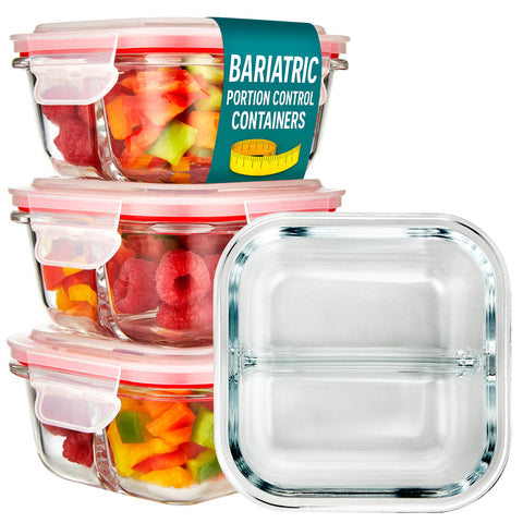 Stock Your Home: conjunto de recipientes de vidrio para porciones de 1 taza